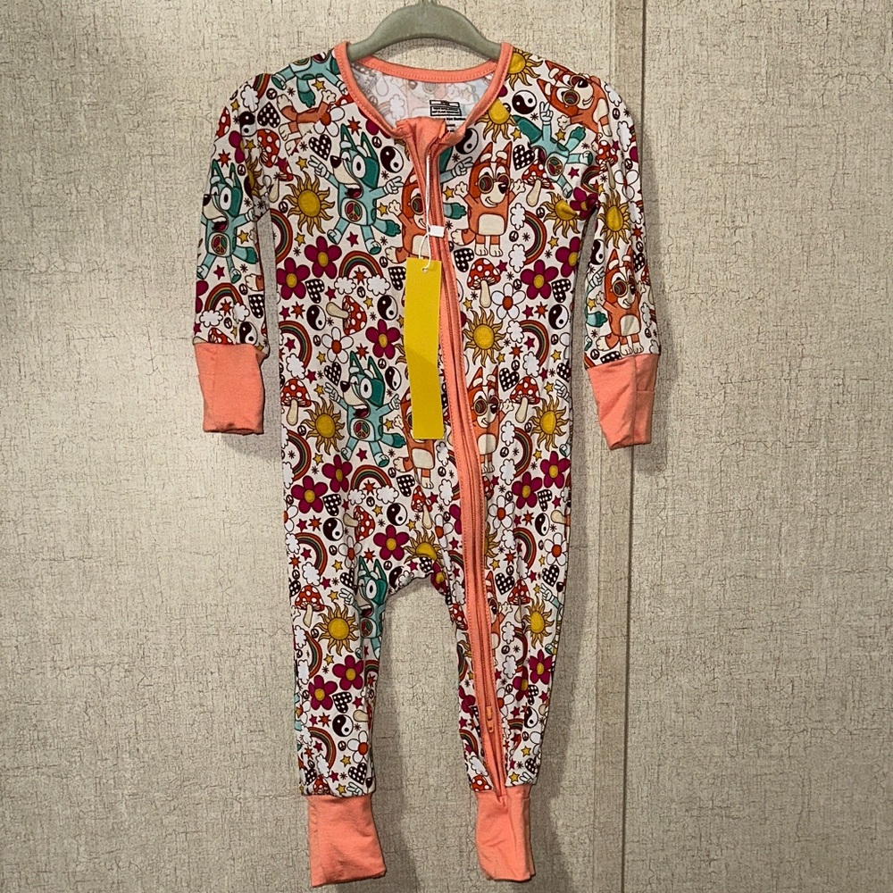 Disco Bluey Bamboo Sleeper size 3-6M